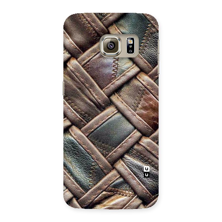 Classic Leather Belt Design Back Case for Samsung Galaxy S6 Edge
