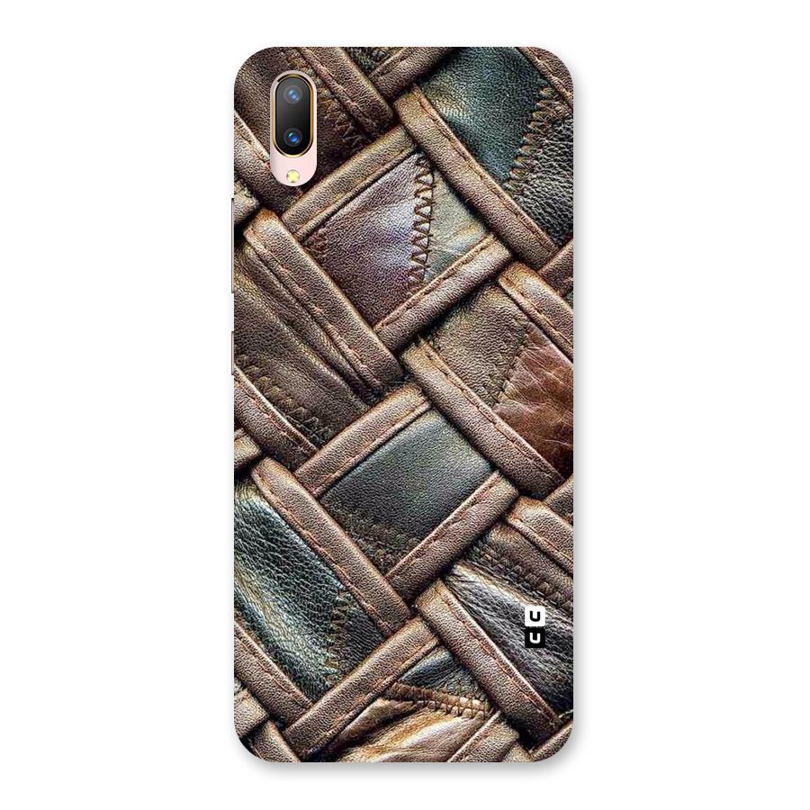 Classic Leather Belt Design Back Case for Vivo V11 Pro