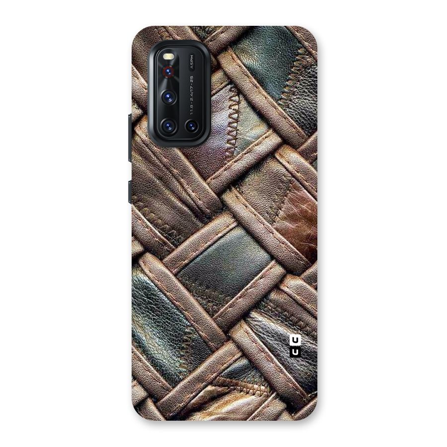 Classic Leather Belt Design Back Case for Vivo V19