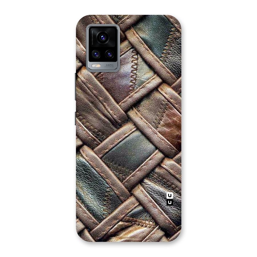 Classic Leather Belt Design Back Case for Vivo V20