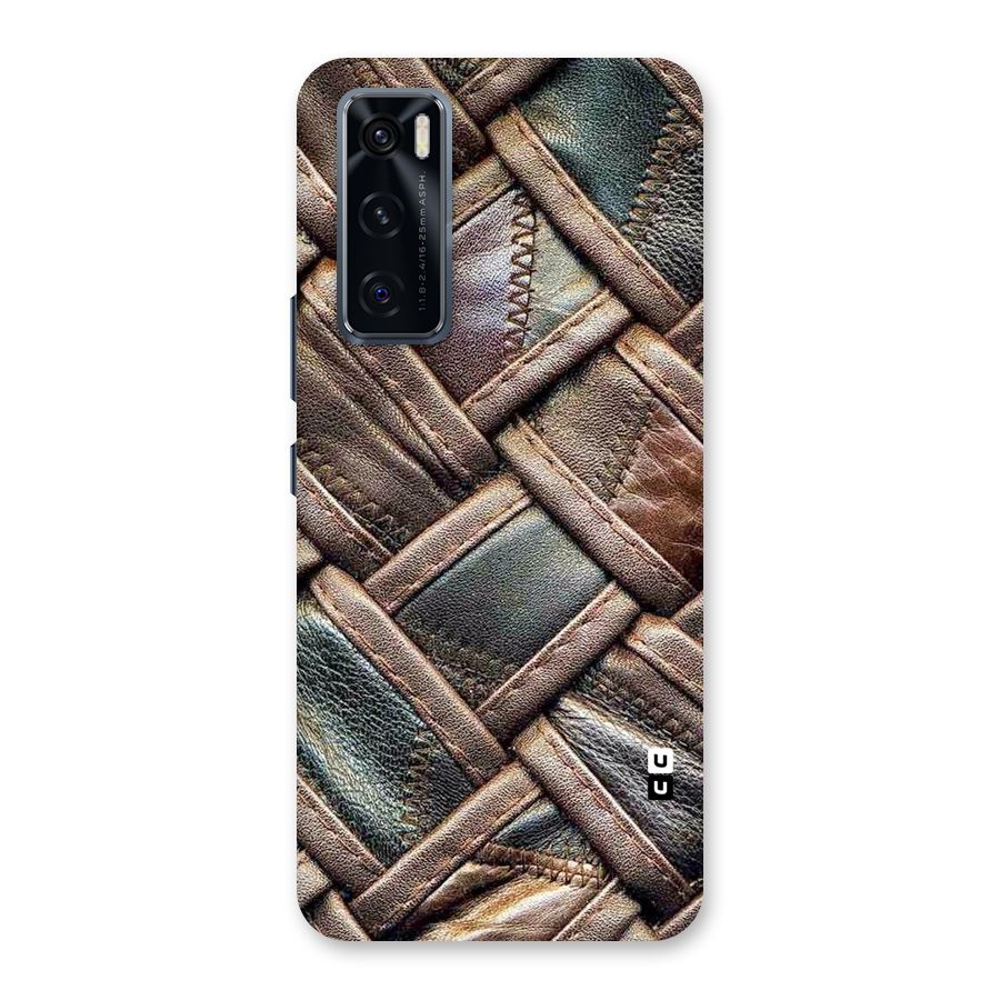 Classic Leather Belt Design Back Case for Vivo V20 SE