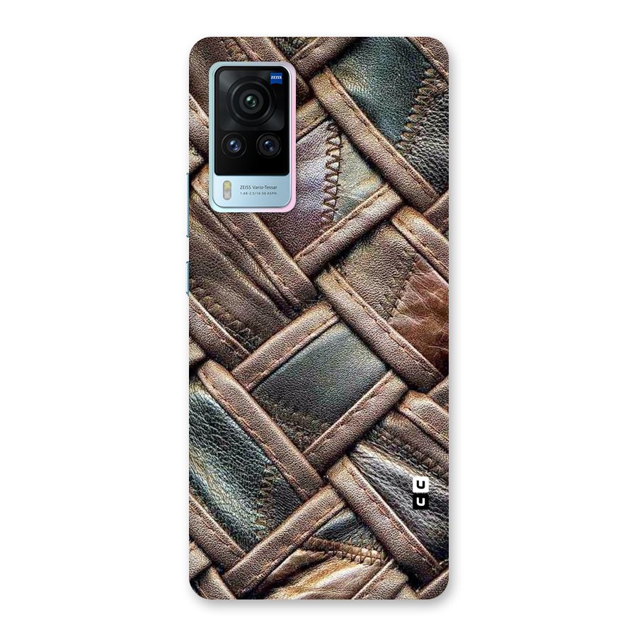 Classic Leather Belt Design Back Case for Vivo X60 Pro