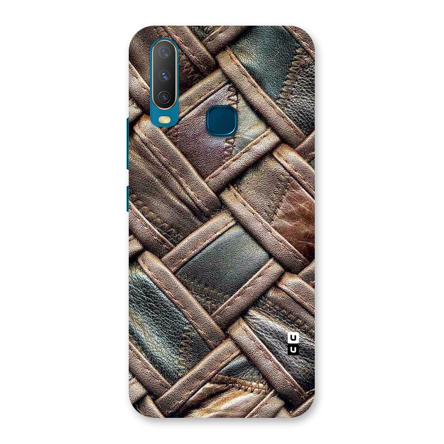 Classic Leather Belt Design Back Case for Vivo Y15