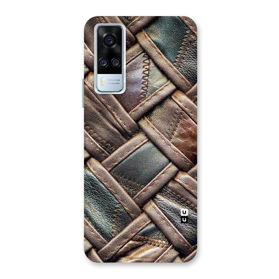 Classic Leather Belt Design Back Case for Vivo Y31