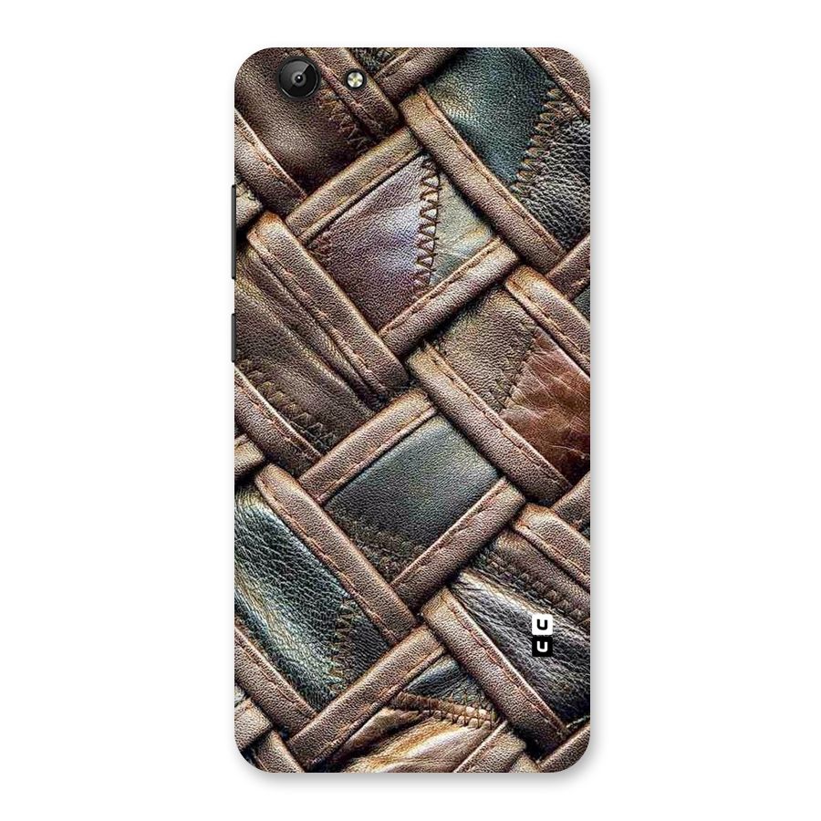 Classic Leather Belt Design Back Case for Vivo Y69