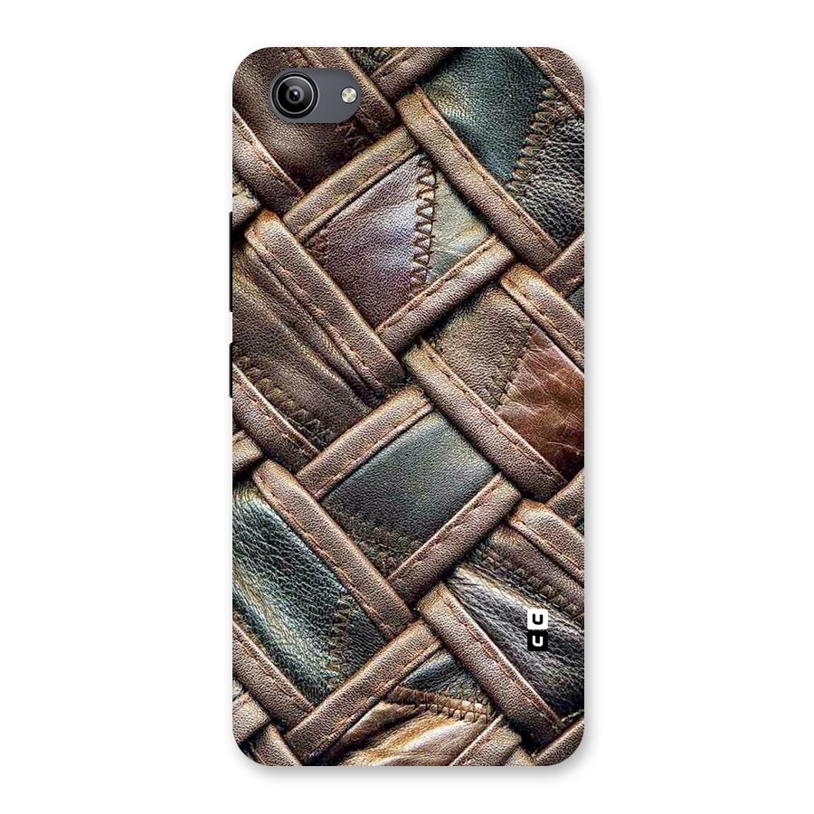 Classic Leather Belt Design Back Case for Vivo Y81i