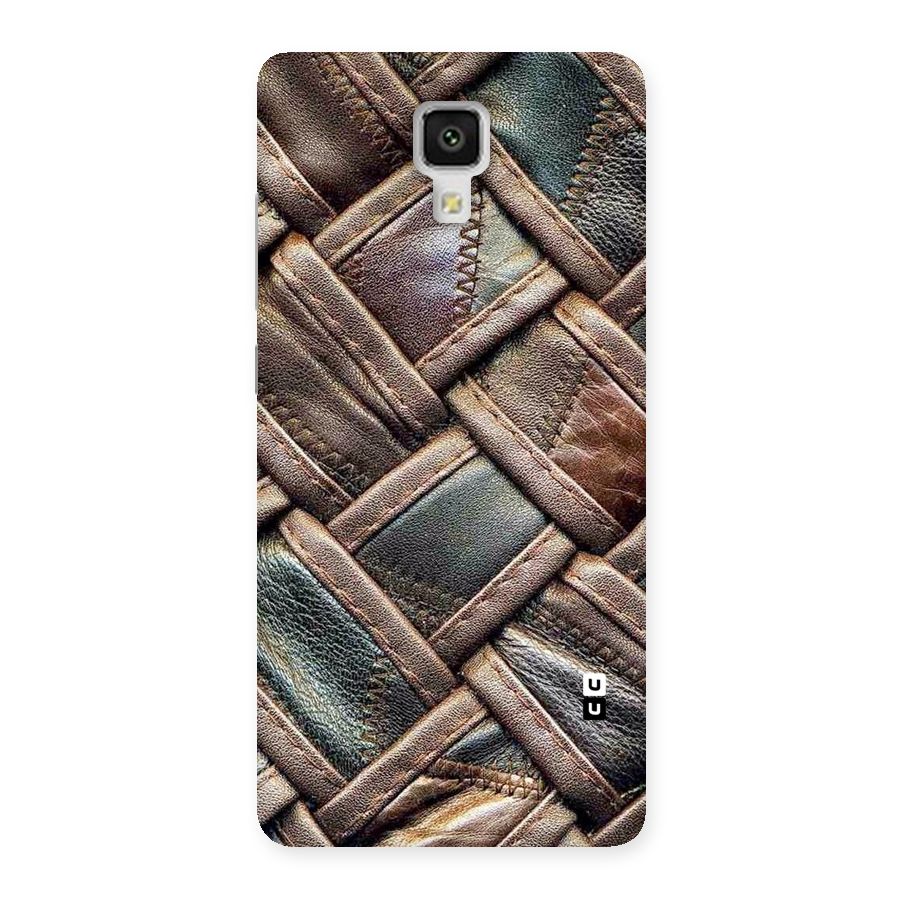 Classic Leather Belt Design Back Case for Xiaomi Mi 4