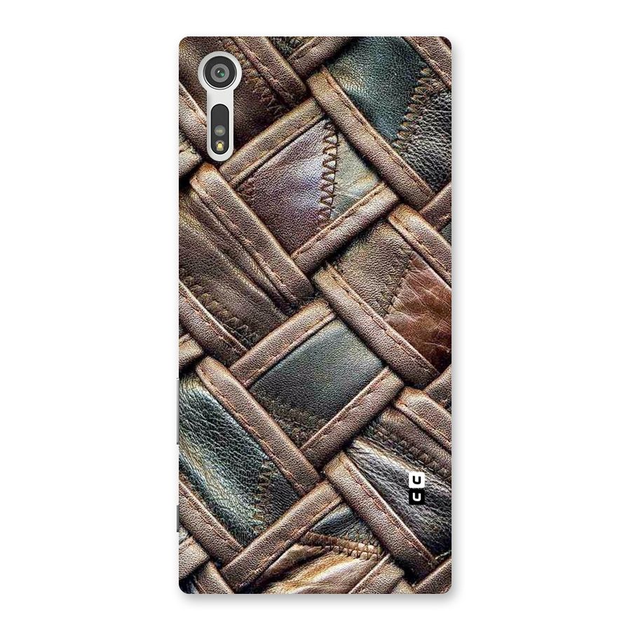Classic Leather Belt Design Back Case for Xperia XZ