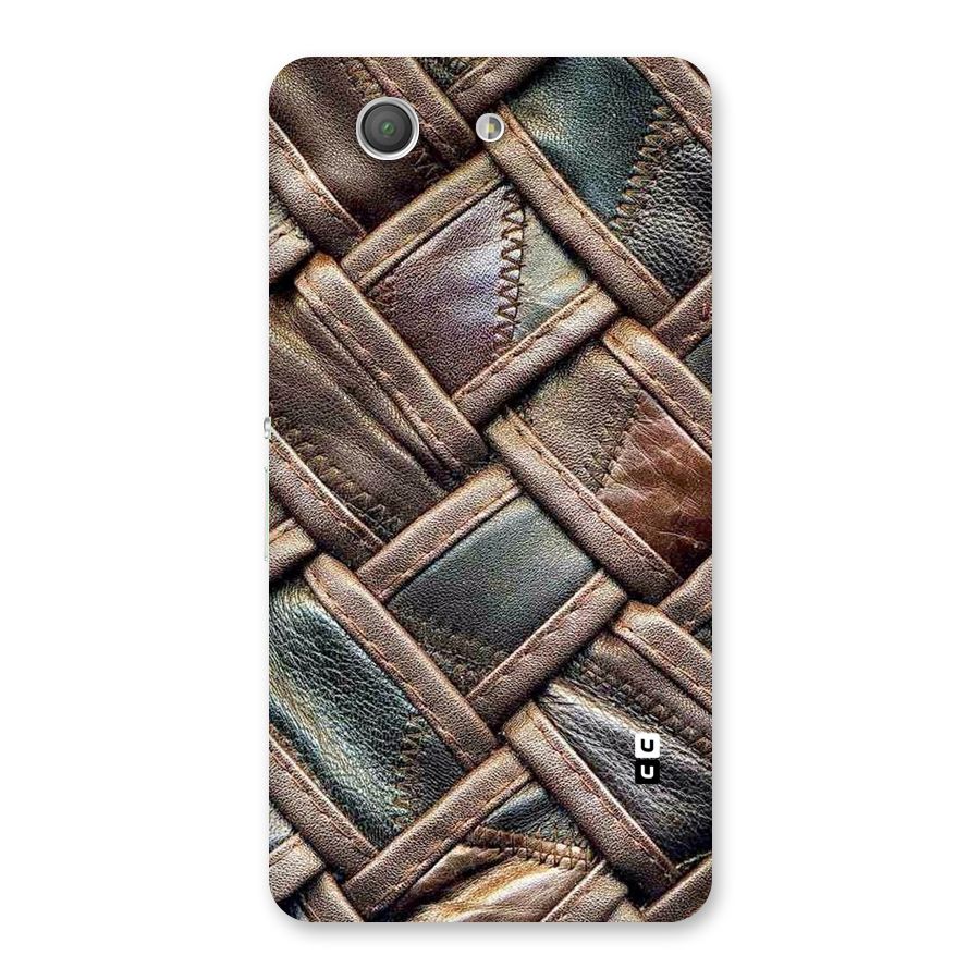 Classic Leather Belt Design Back Case for Xperia Z3 Compact