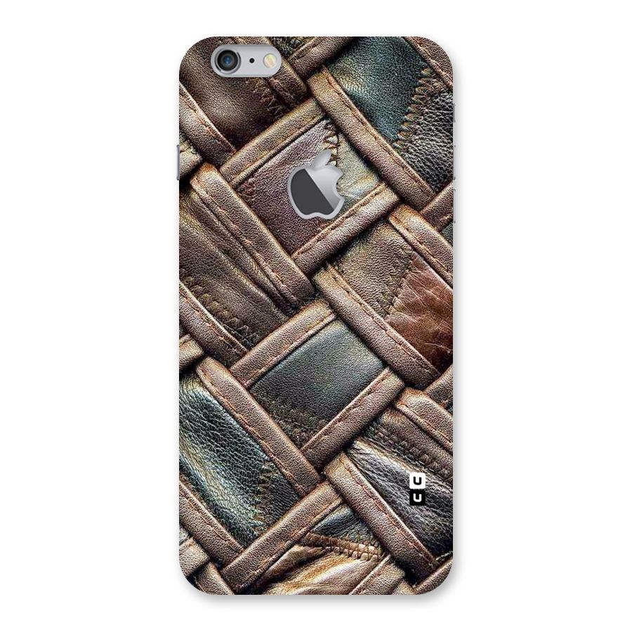Classic Leather Belt Design Back Case for iPhone 6 Plus 6S Plus Logo Cut