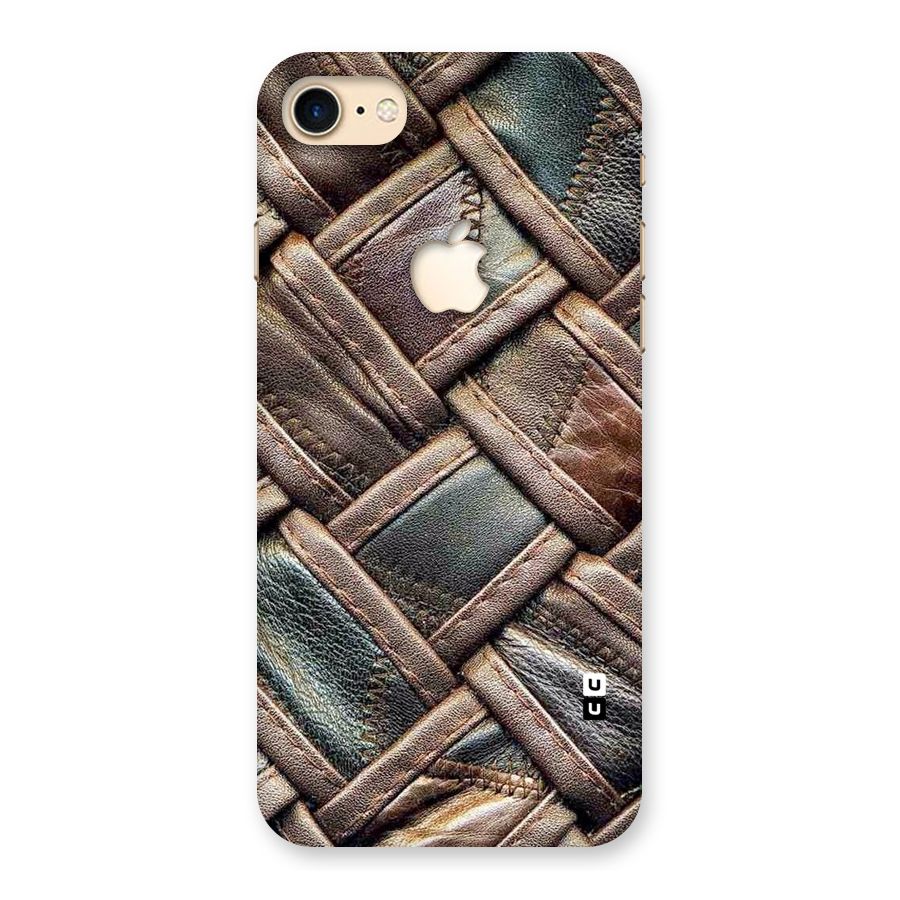 Classic Leather Belt Design Back Case for iPhone 7 Apple Cut