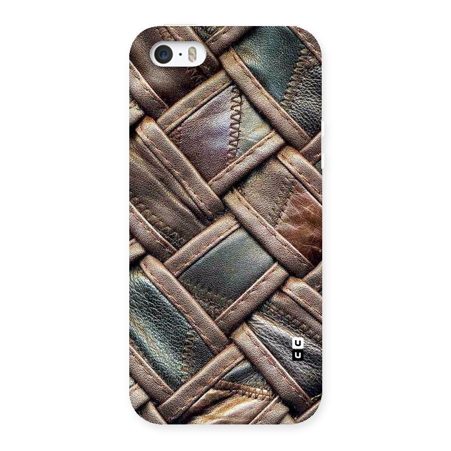 Classic Leather Belt Design Back Case for iPhone SE