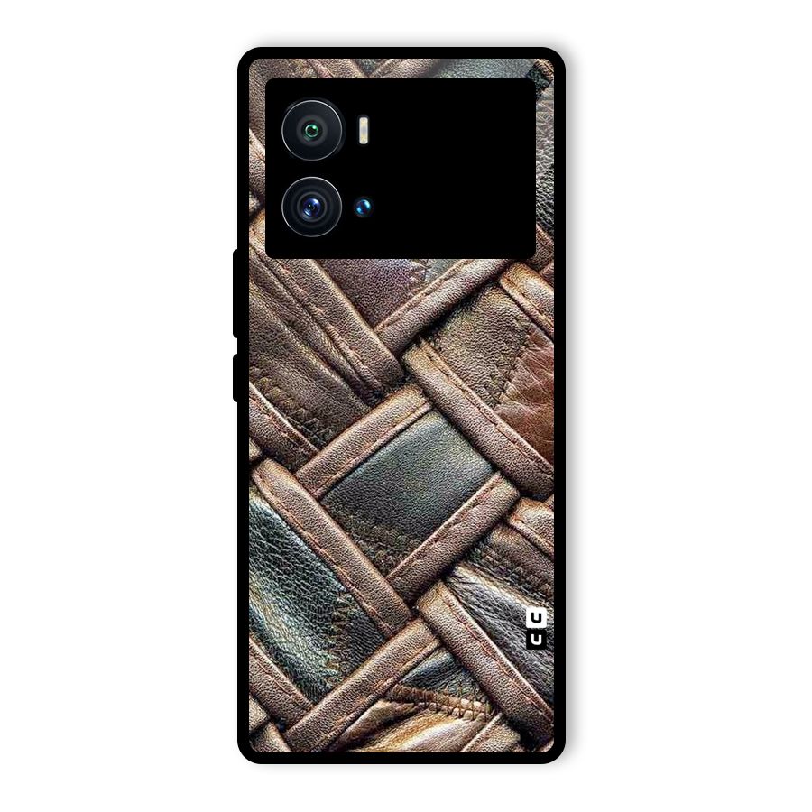 Classic Leather Belt Design Glass Back Case for Vivo iQOO 9 Pro