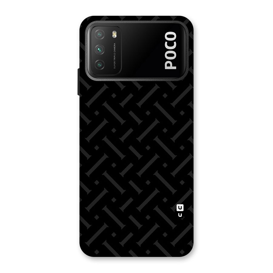 Classic Pipes Pattern Back Case for Poco M3