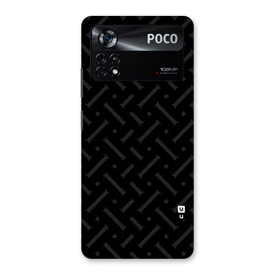 Classic Pipes Pattern Back Case for Poco X4 Pro 5G