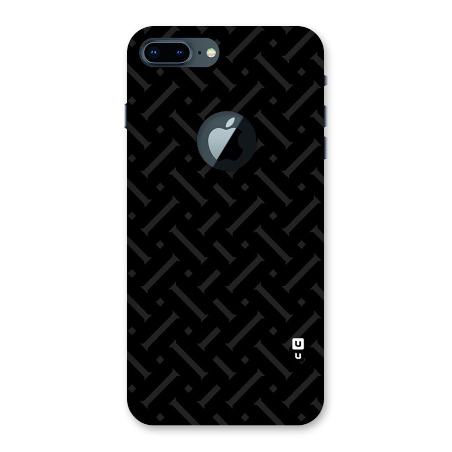 Classic Pipes Pattern Back Case for iPhone 7 Plus Logo Cut