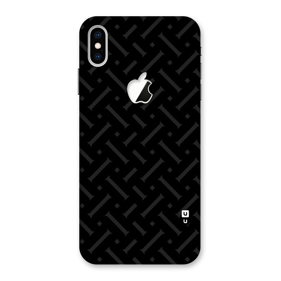 Classic Pipes Pattern Back Case for iPhone XS Max Apple Cut