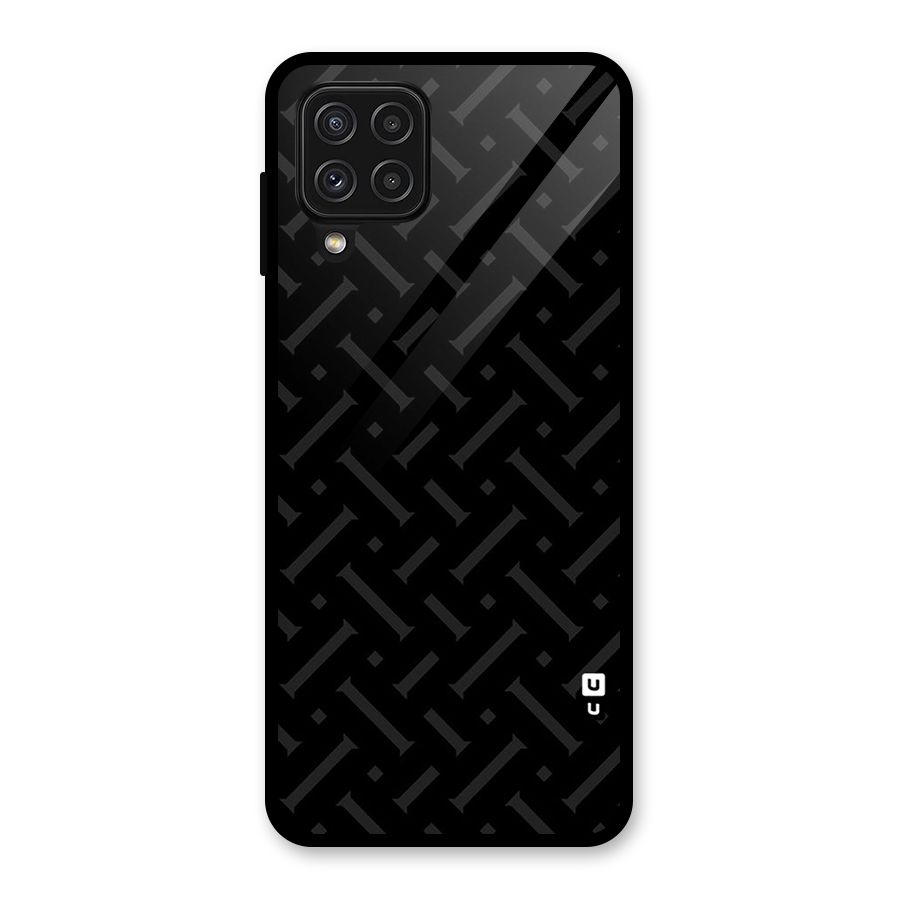 Classic Pipes Pattern Glass Back Case for Galaxy A22 4G