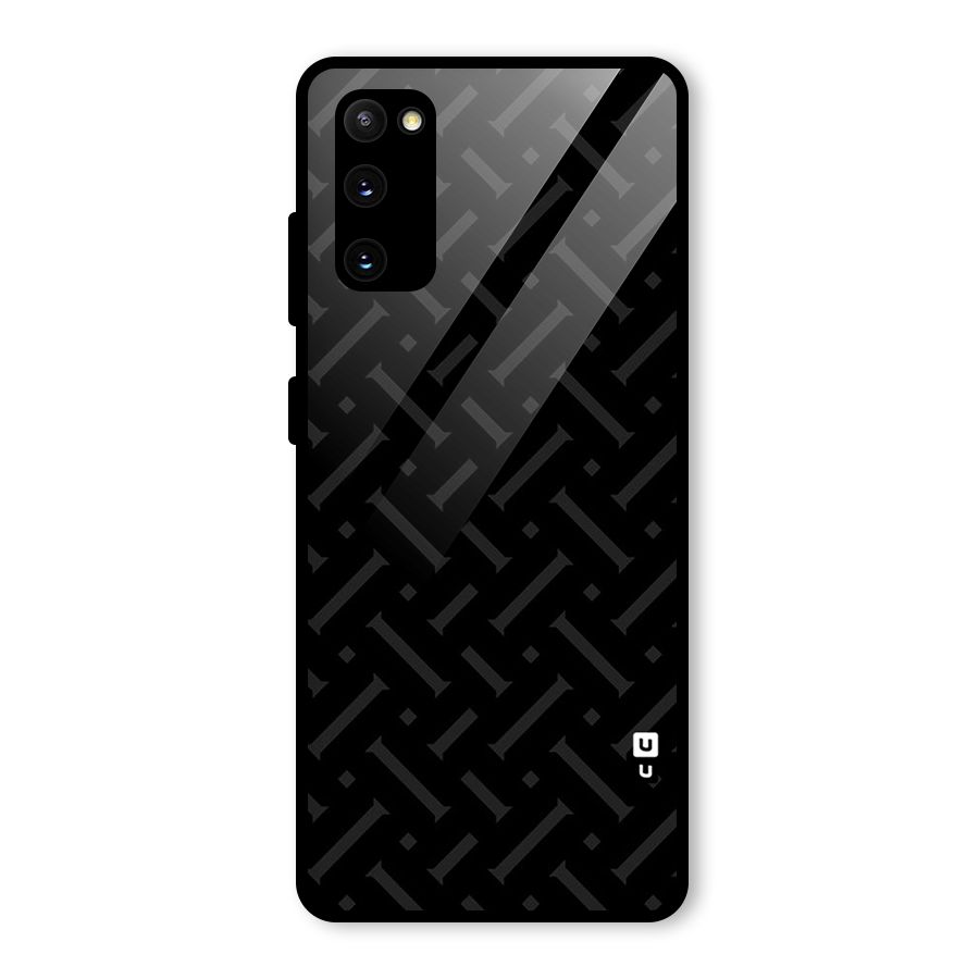 Classic Pipes Pattern Glass Back Case for Galaxy S20 FE 5G