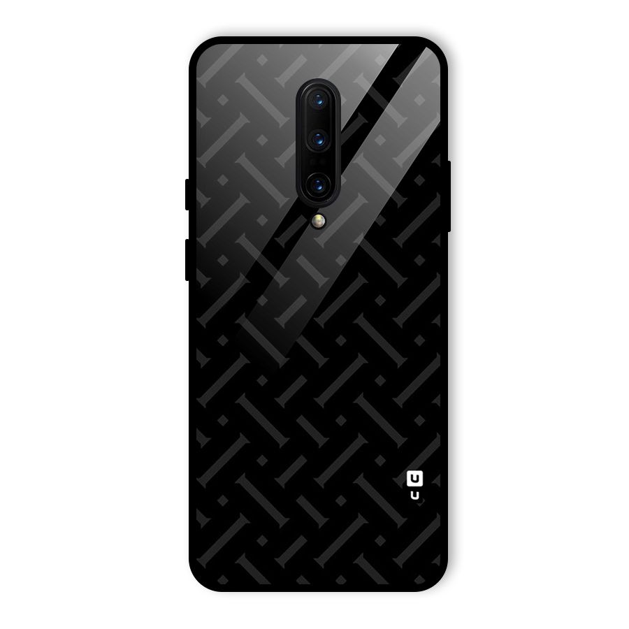 Classic Pipes Pattern Glass Back Case for OnePlus 7 Pro