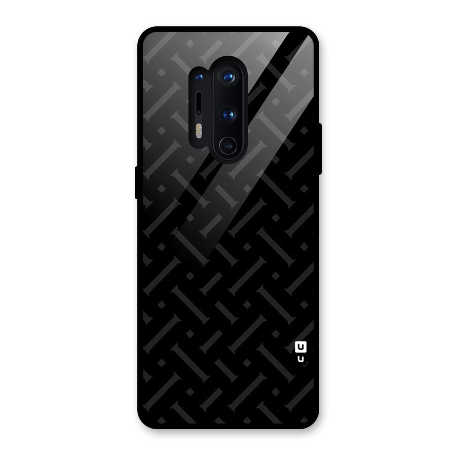 Classic Pipes Pattern Glass Back Case for OnePlus 8 Pro