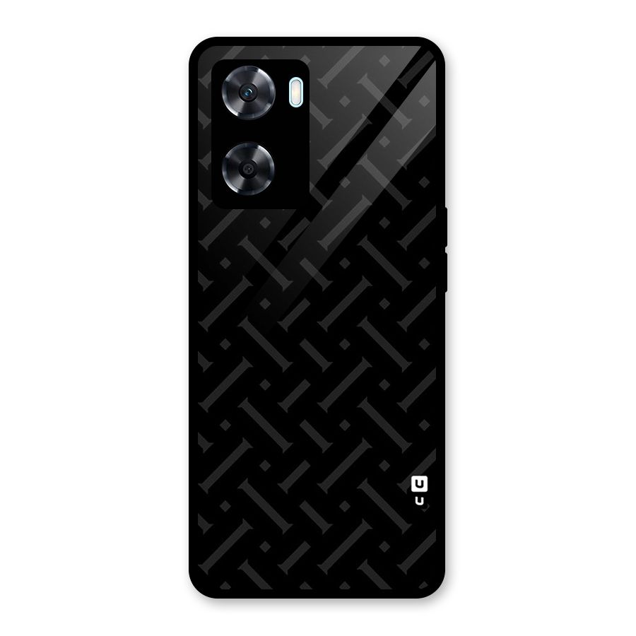 Classic Pipes Pattern Glass Back Case for Oppo A77