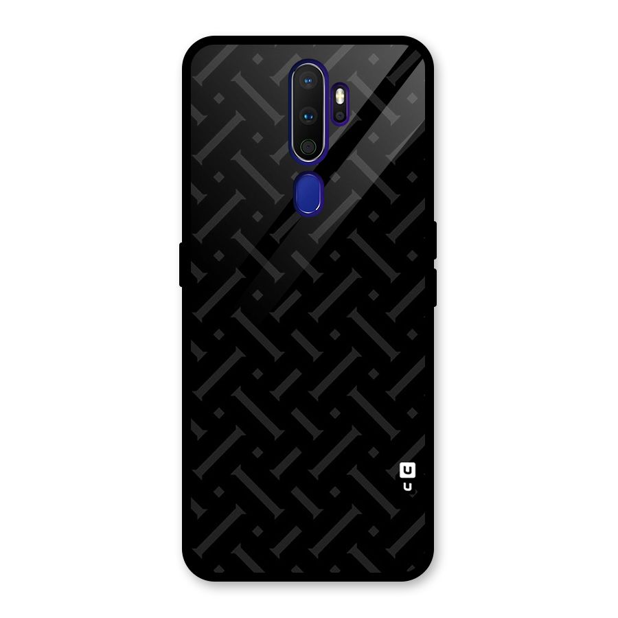 Classic Pipes Pattern Glass Back Case for Oppo A9 (2020)