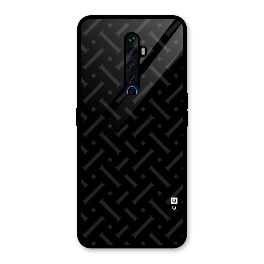 Classic Pipes Pattern Glass Back Case for Oppo Reno2 Z