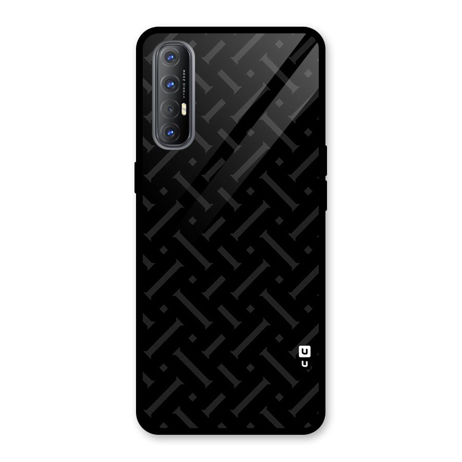 Classic Pipes Pattern Glass Back Case for Oppo Reno3 Pro