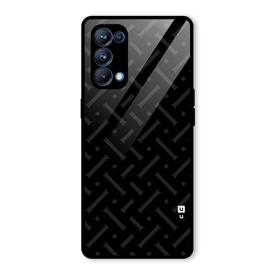 Classic Pipes Pattern Glass Back Case for Oppo Reno5 Pro 5G