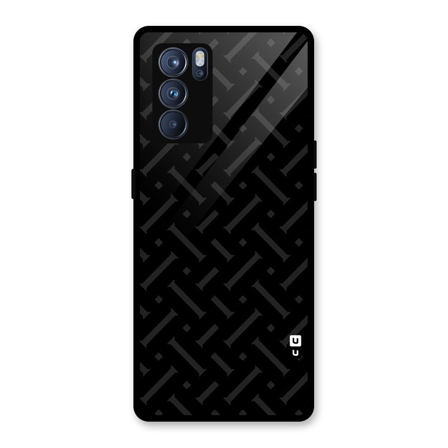 Classic Pipes Pattern Glass Back Case for Oppo Reno6 Pro 5G