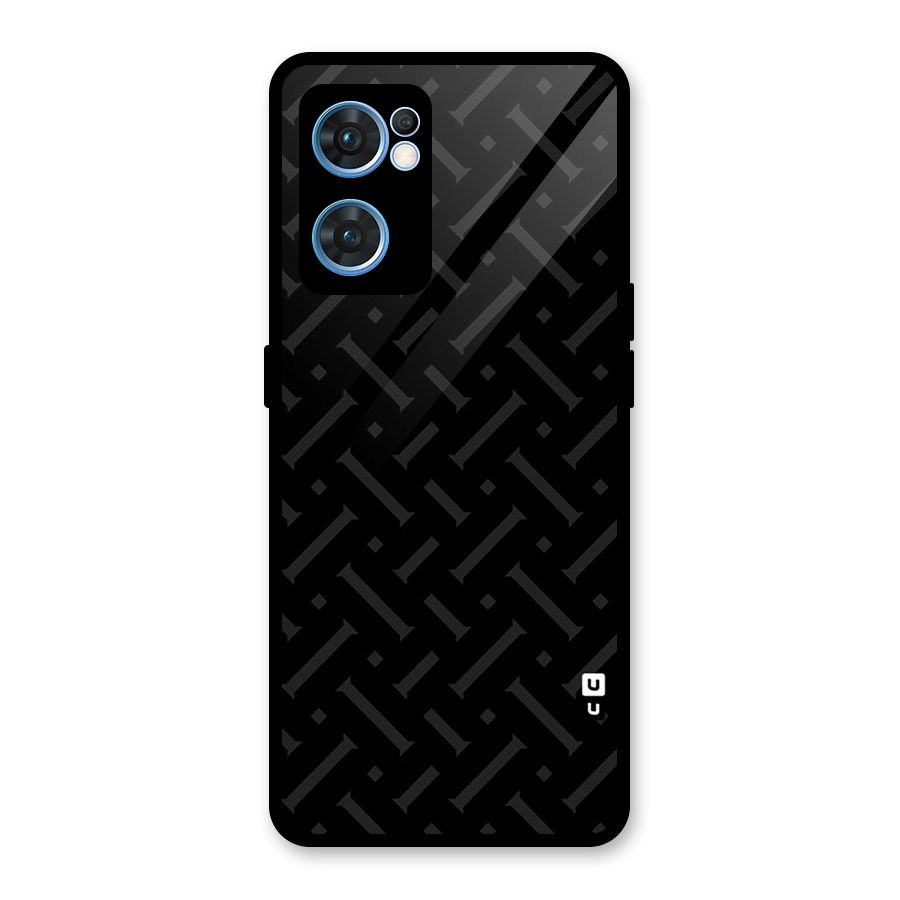 Classic Pipes Pattern Glass Back Case for Oppo Reno7 5G