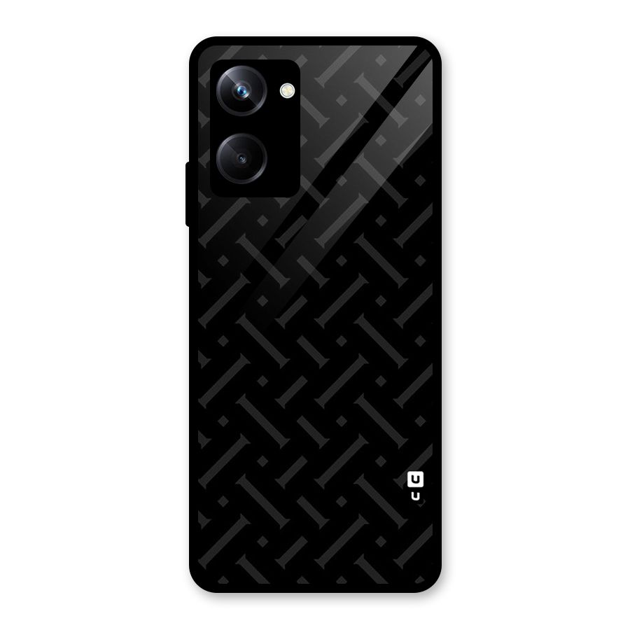 Classic Pipes Pattern Glass Back Case for Realme 10 Pro