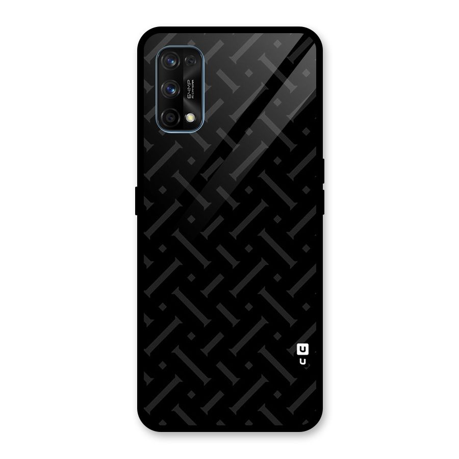 Classic Pipes Pattern Glass Back Case for Realme 7 Pro