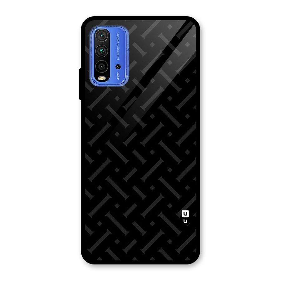 Classic Pipes Pattern Glass Back Case for Redmi 9 Power