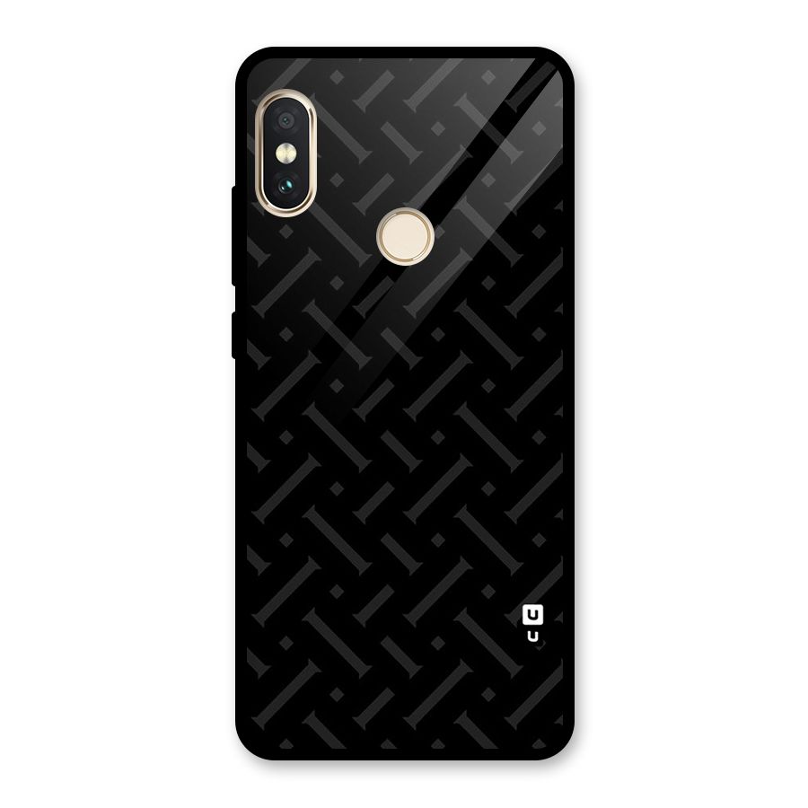 Classic Pipes Pattern Glass Back Case for Redmi Note 5 Pro