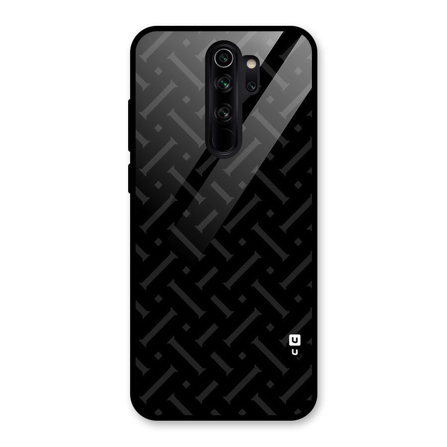 Classic Pipes Pattern Glass Back Case for Redmi Note 8 Pro