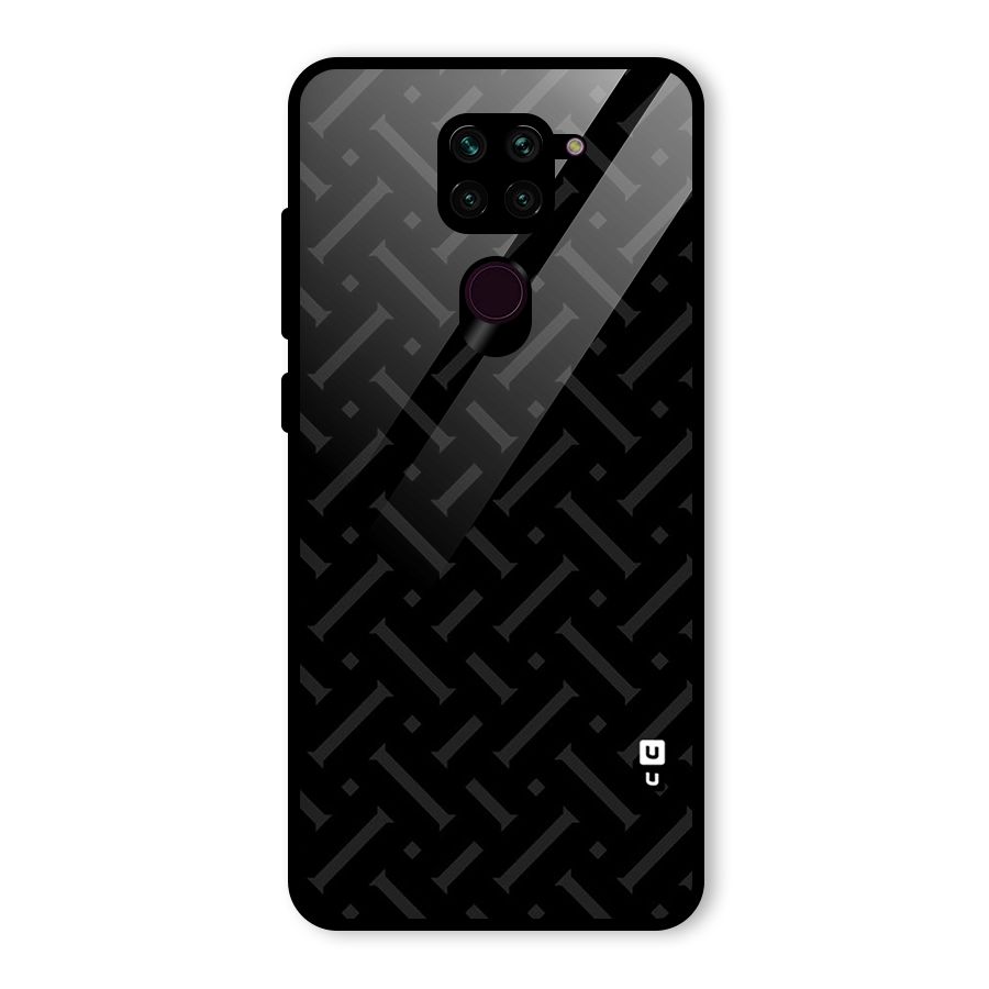 Classic Pipes Pattern Glass Back Case for Redmi Note 9
