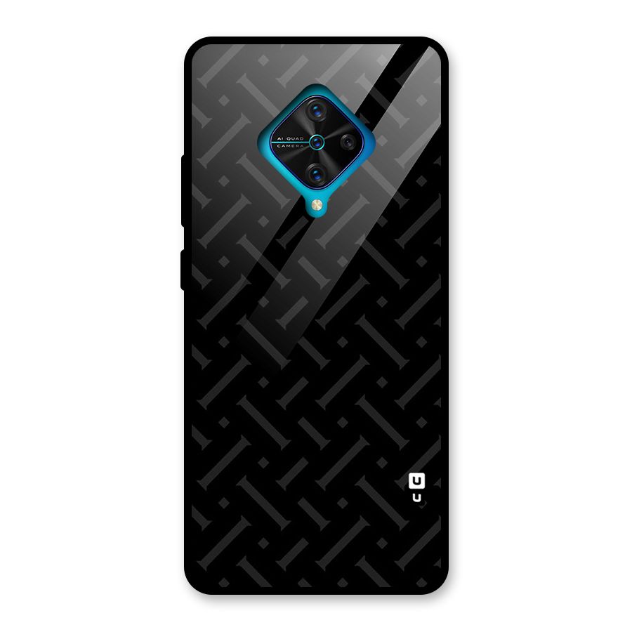 Classic Pipes Pattern Glass Back Case for Vivo S1 Pro