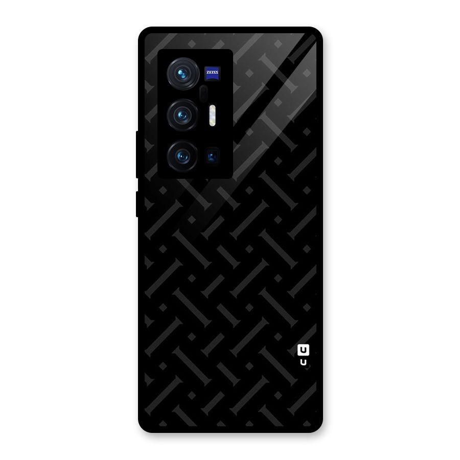 Classic Pipes Pattern Glass Back Case for Vivo X70 Pro Plus