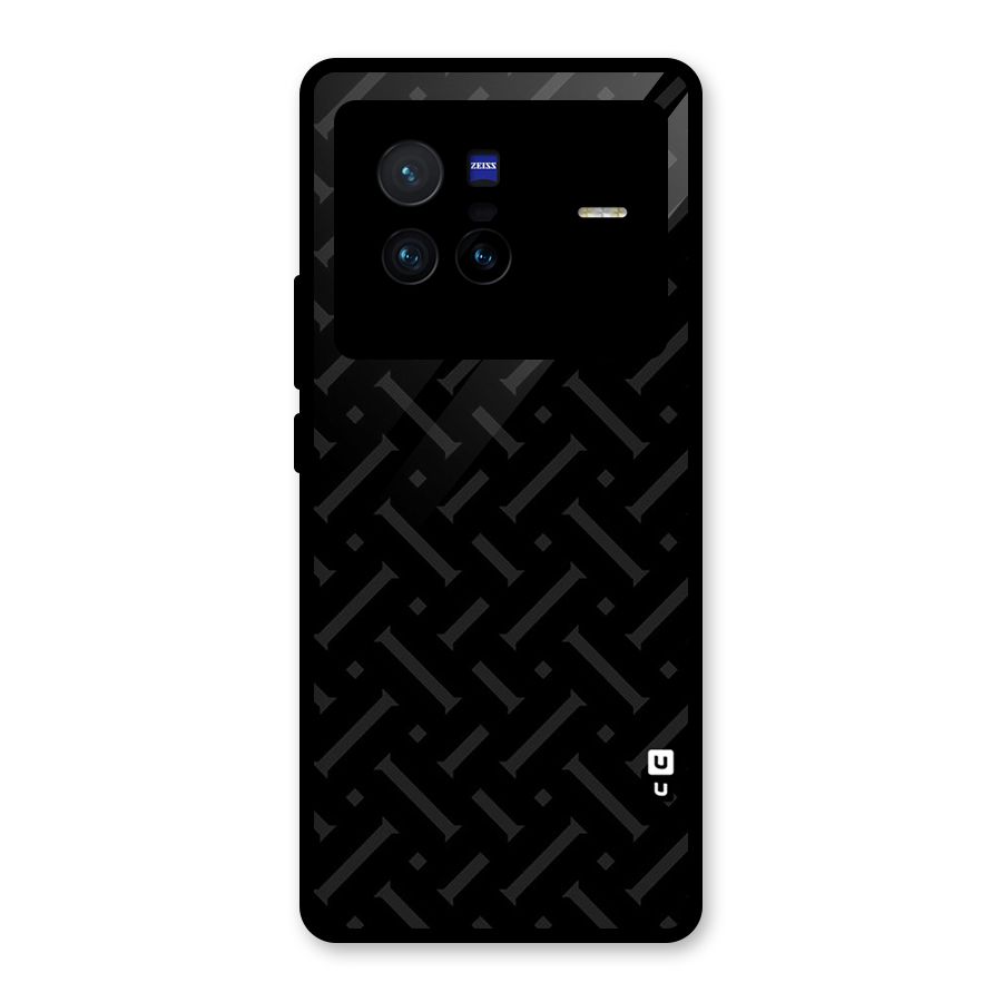 Classic Pipes Pattern Glass Back Case for Vivo X80