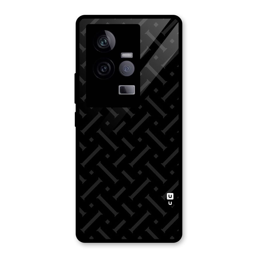 Classic Pipes Pattern Glass Back Case for Vivo iQOO 11 5G