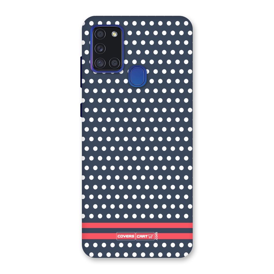 Classic Polka Dots Back Case for Galaxy A21s