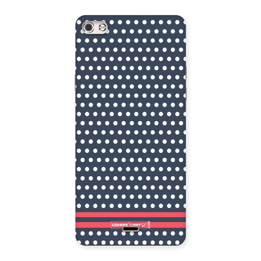 Classic Polka Dots Back Case for Micromax Canvas Silver 5