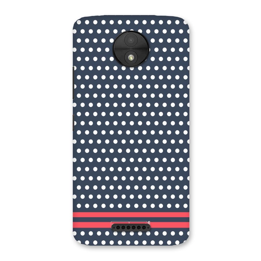 Classic Polka Dots Back Case for Moto C