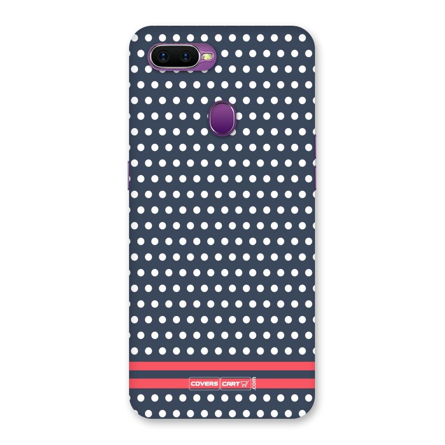Classic Polka Dots Back Case for Oppo F9