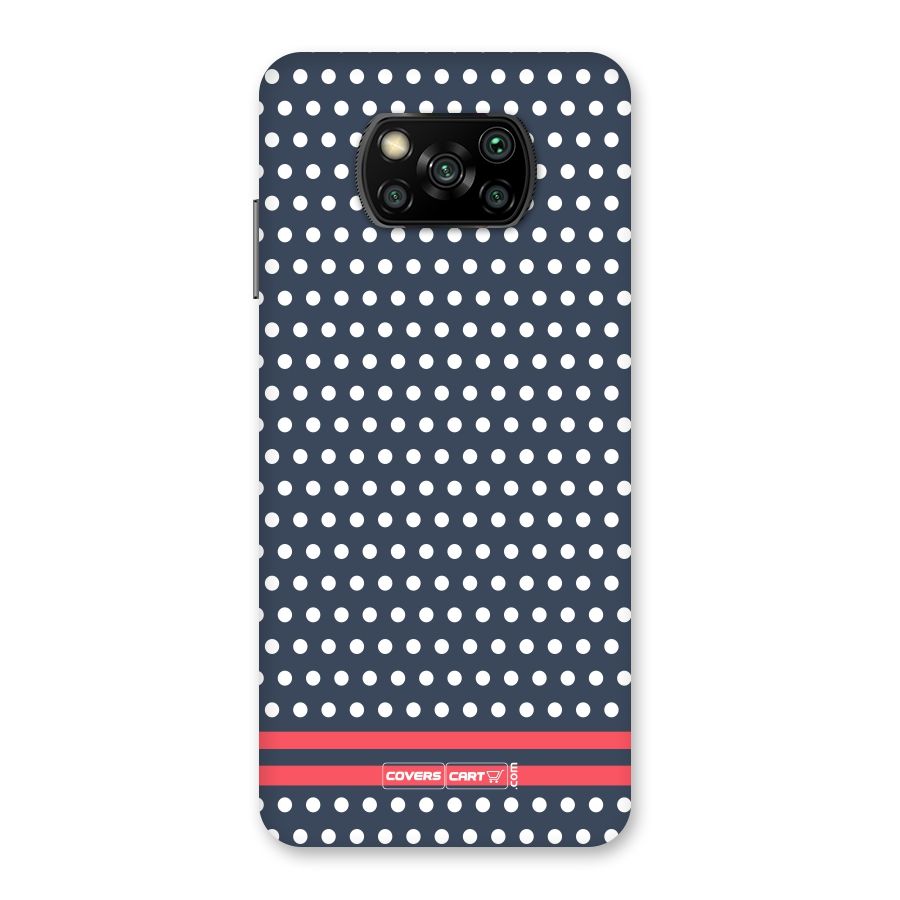 Classic Polka Dots Back Case for Poco X3