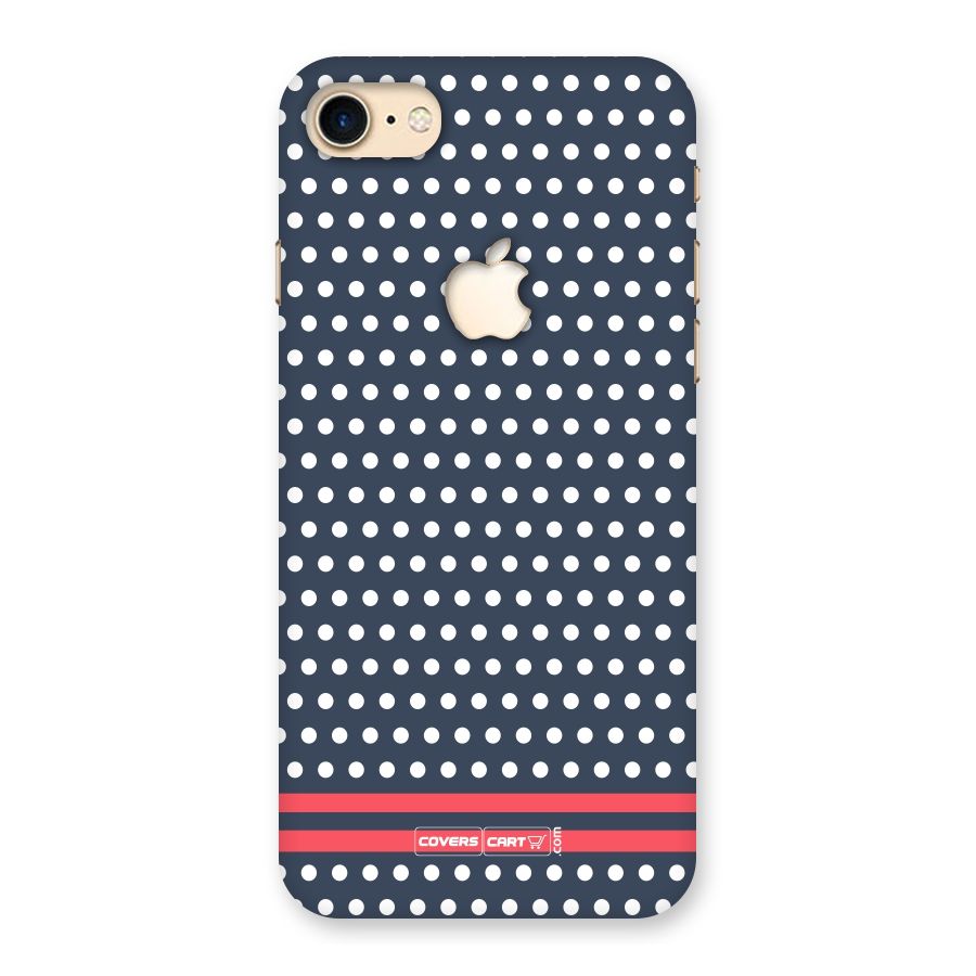 Classic Polka Dots Back Case for iPhone 7 Apple Cut