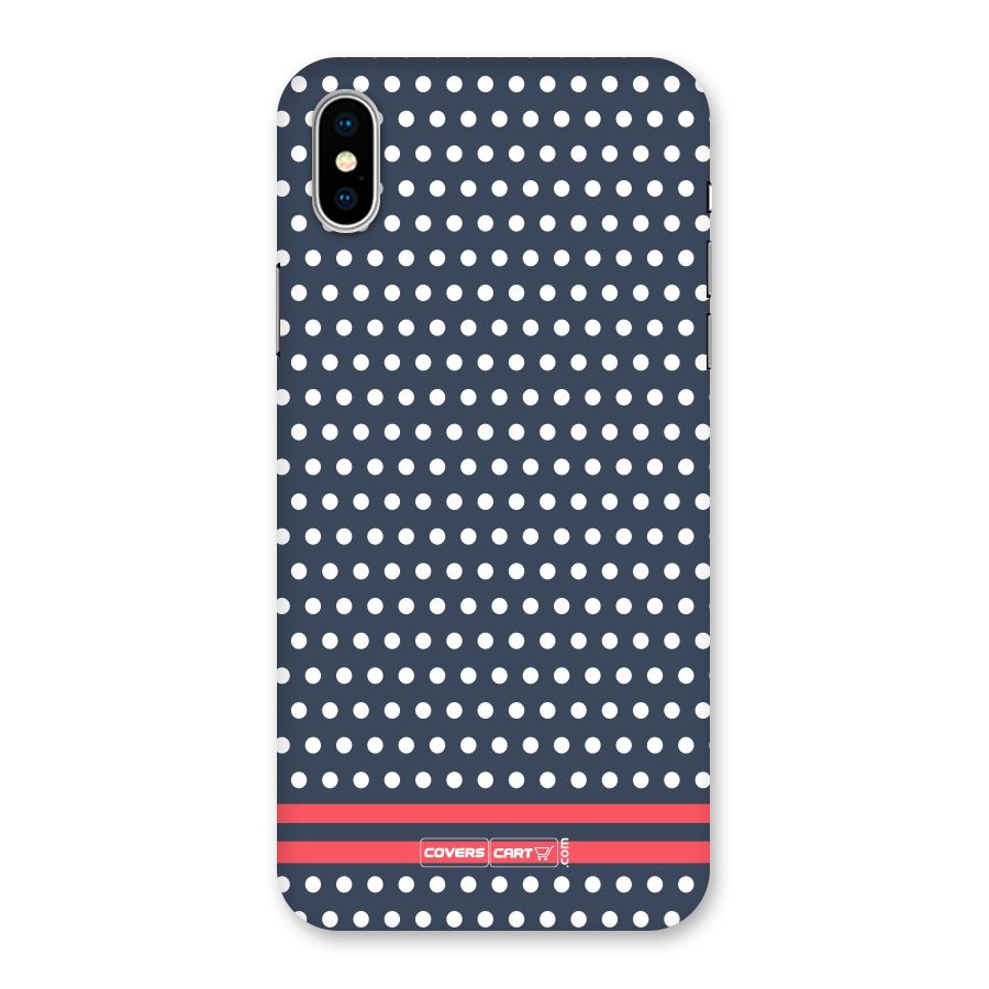 Classic Polka Dots Back Case for iPhone XS