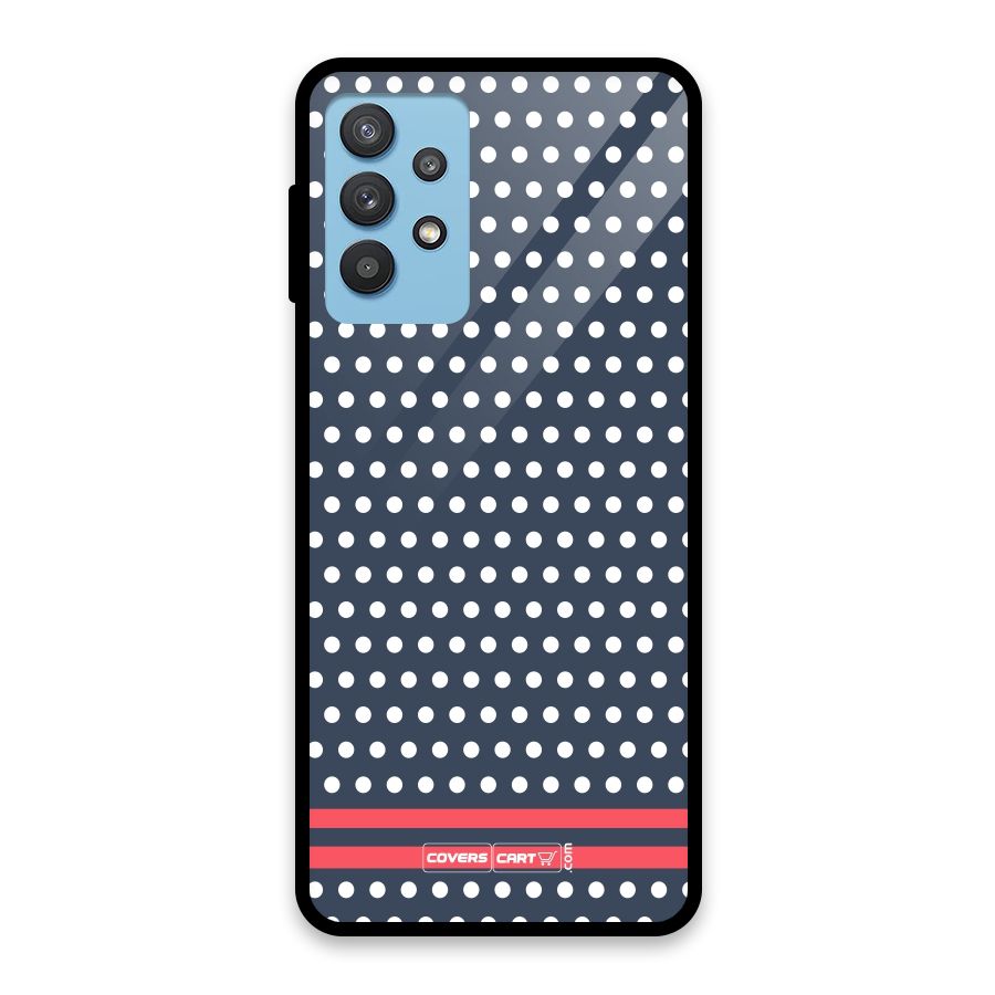 Classic Polka Dots Glass Back Case for Galaxy M32 5G